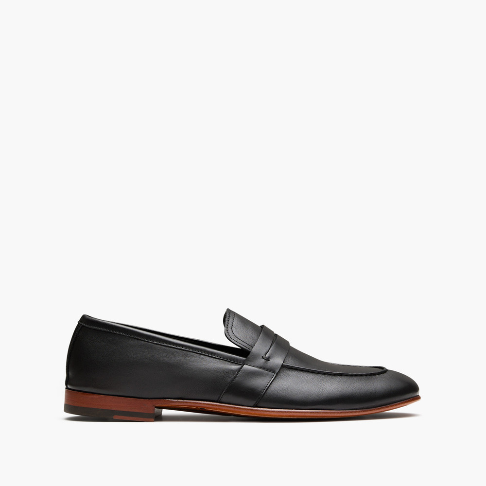 Benito Black Penny Loafers