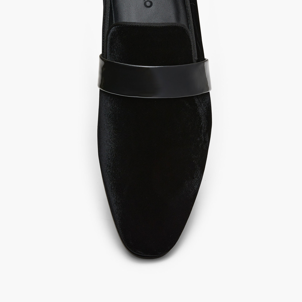 Ascott Velvet Black Loafers