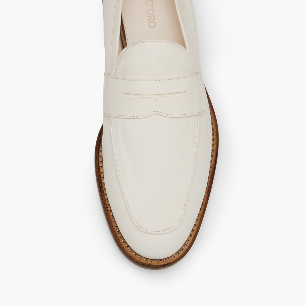 Kemp White Loafers