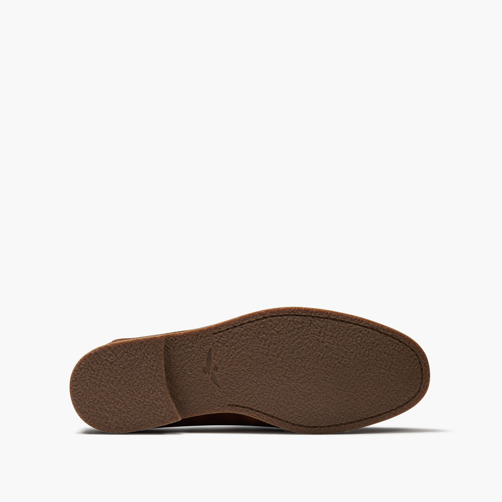 Giacomo Brown Suede Loafers
