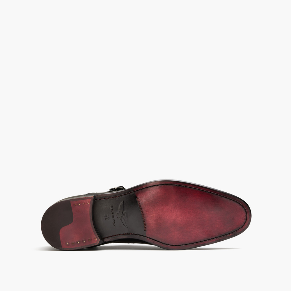 Banks Black Monk Strap Shoes