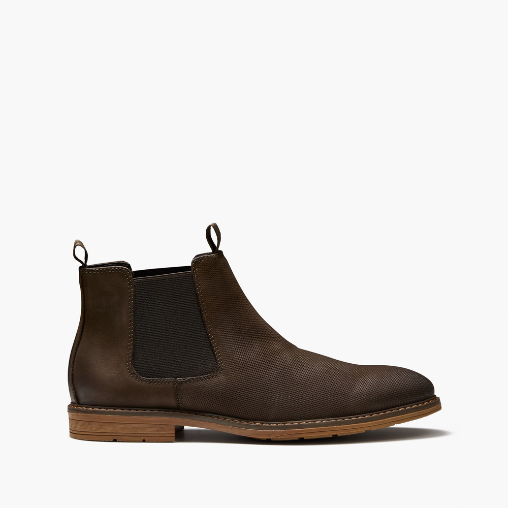 Miller Nubuck Brown Chelsea Boots