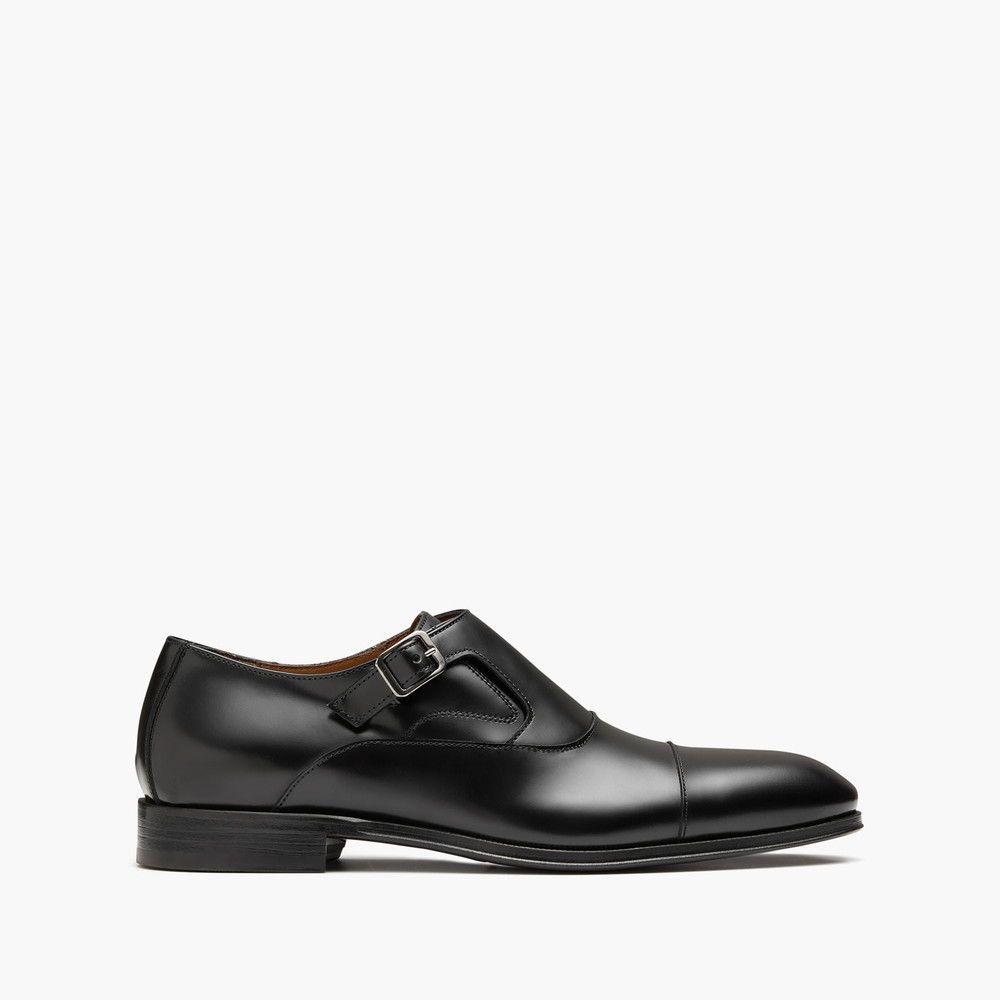 Banks Black Monk Strap Shoes