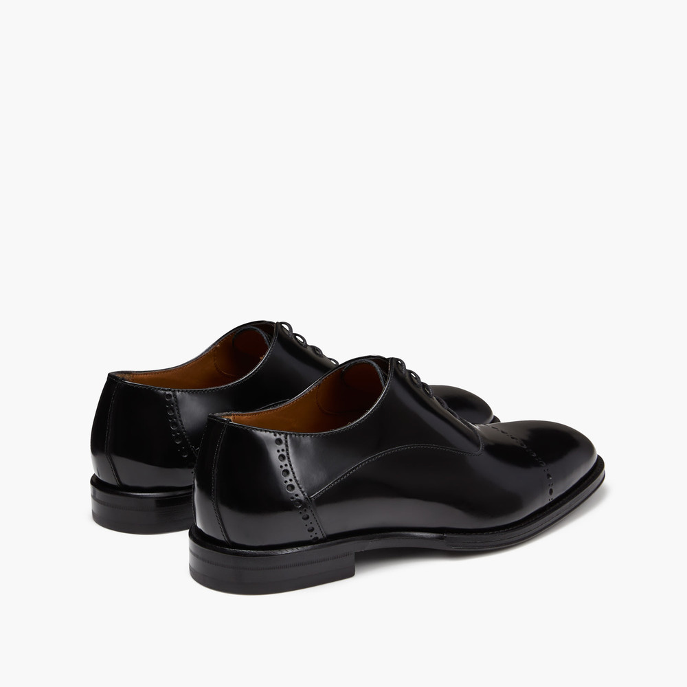 Nixon High Shine Black Oxford Shoes