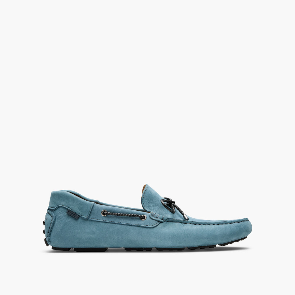 California Light Blue Driving Shoes