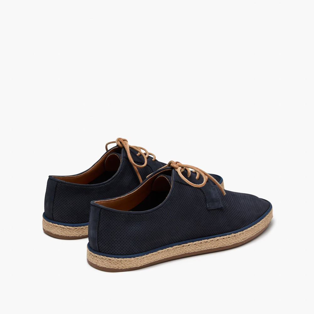 Panama Navy Nubuck Espadrilles