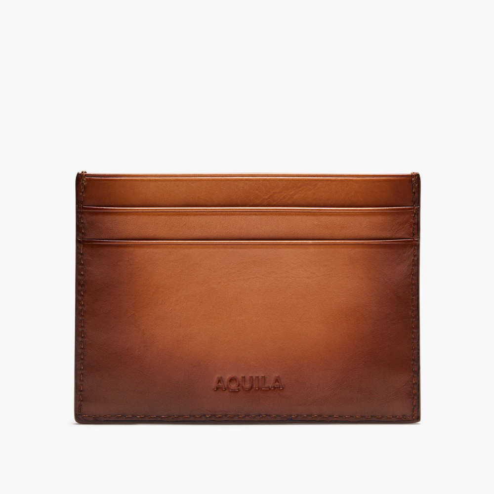Archie Cognac Card Holder