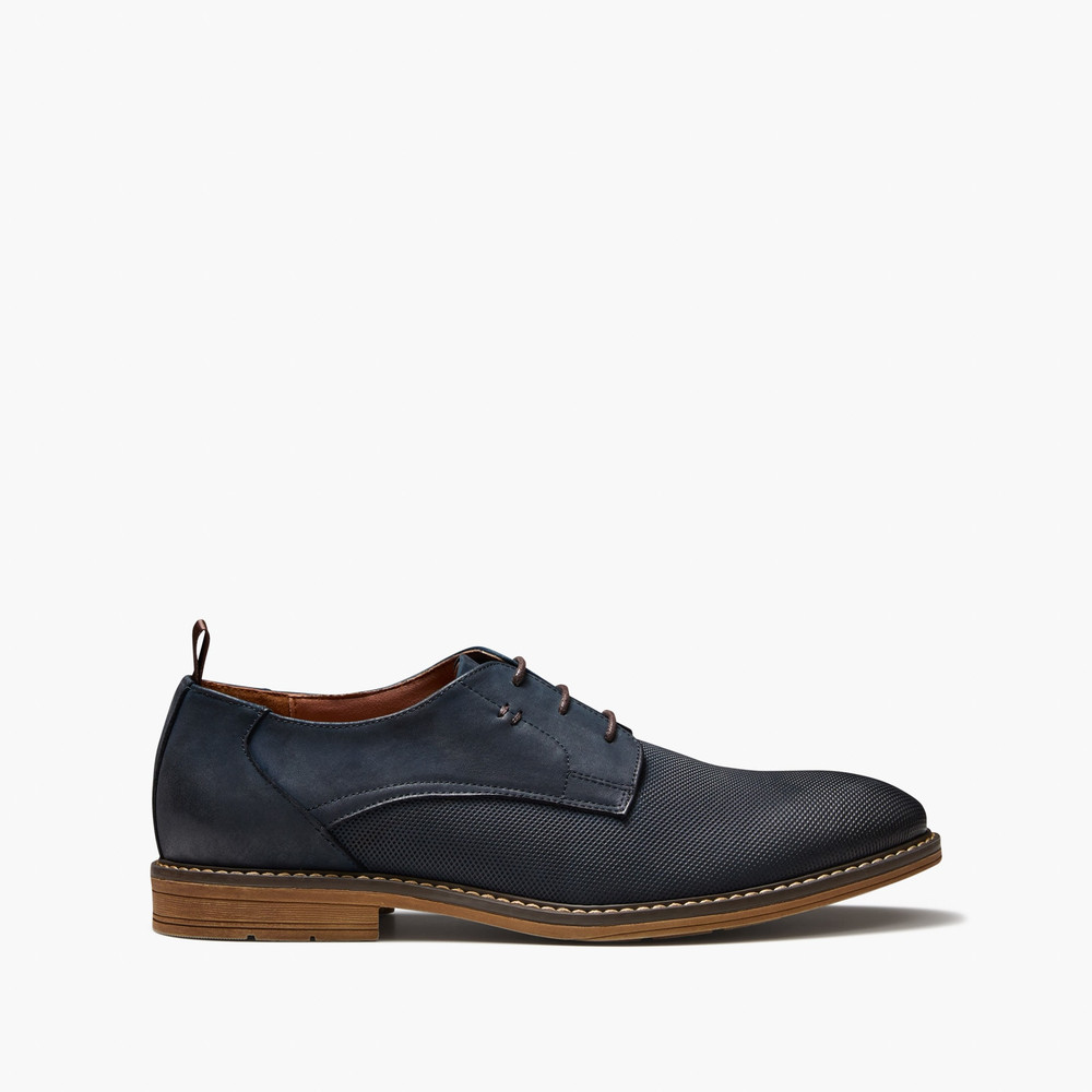 Kelly Navy Derby Shoes
