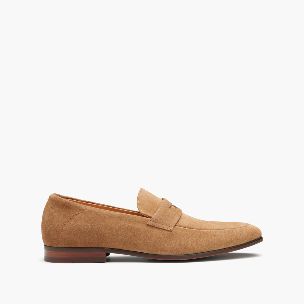 Porter Suede Taupe Loafers