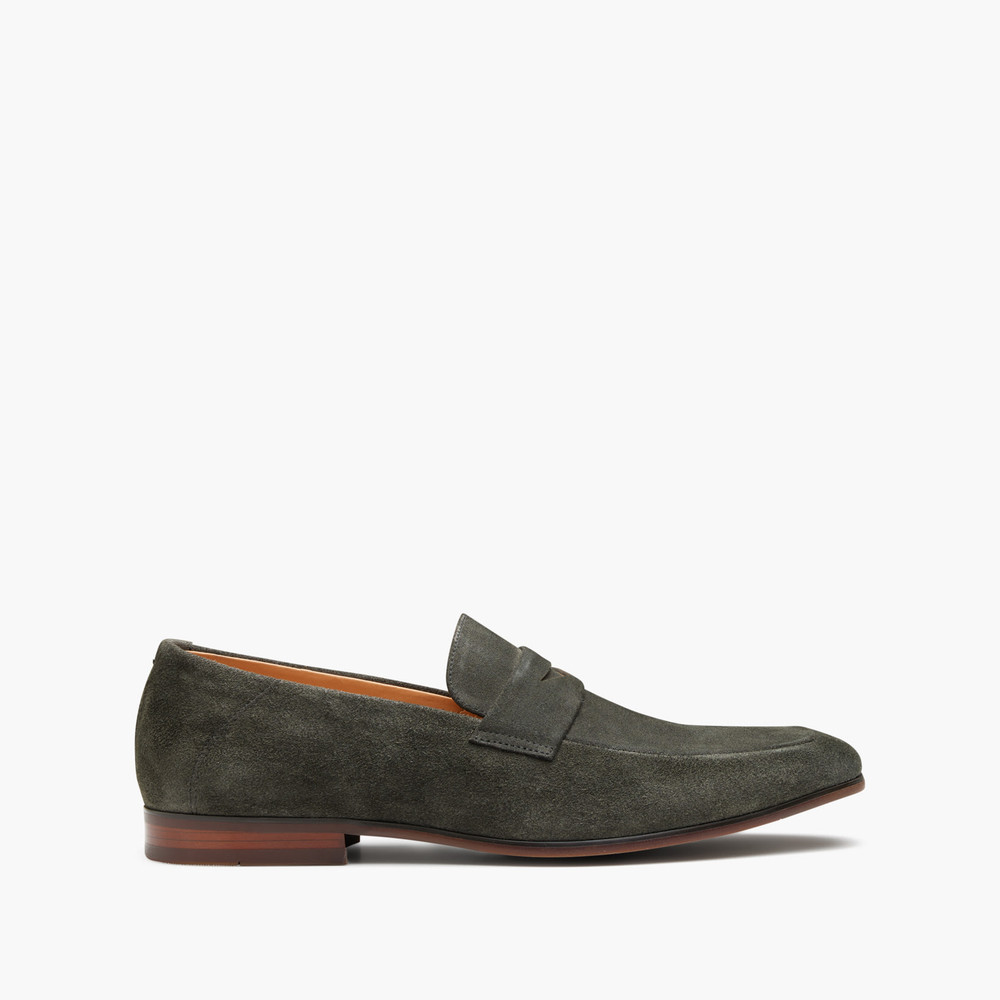 Porter Suede Charcoal Loafers