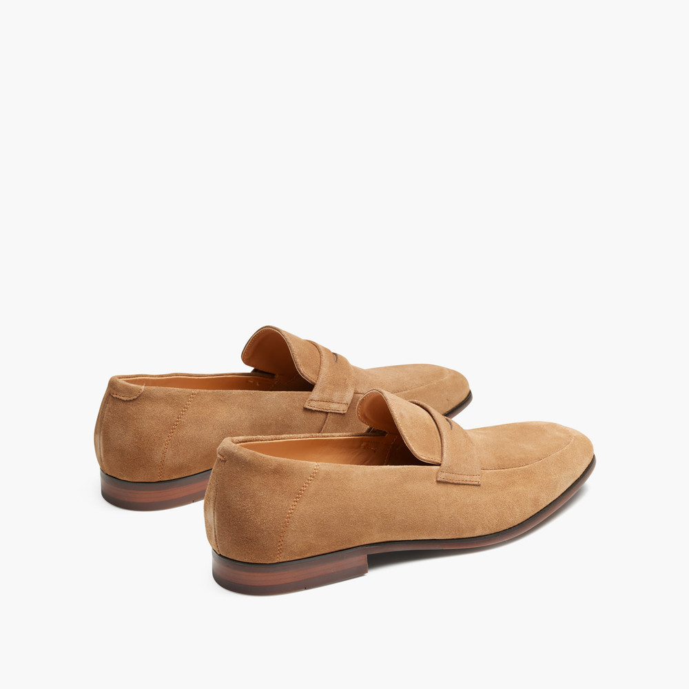Porter Suede Taupe Loafers