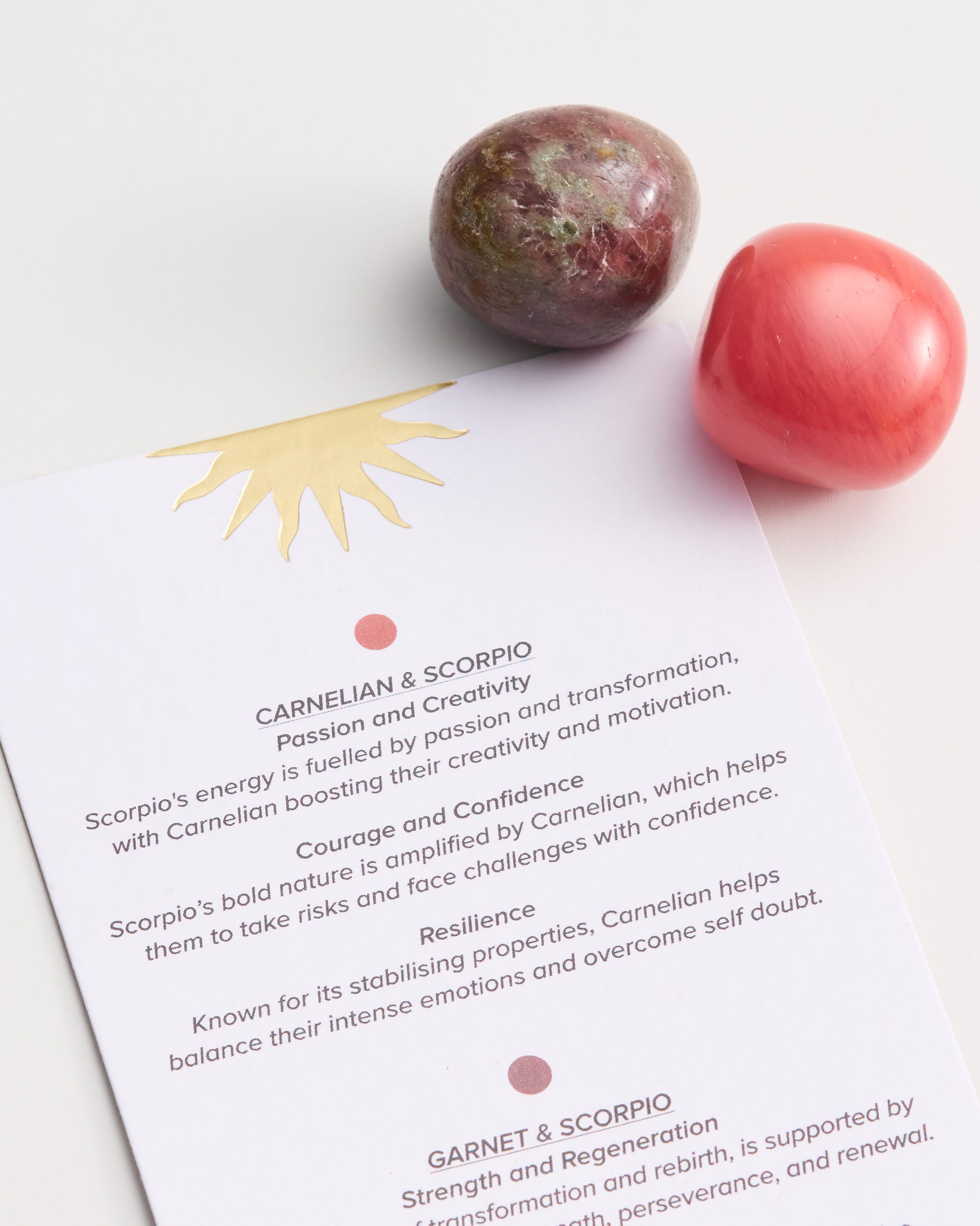 Scorpio Zodiac Crystal Set