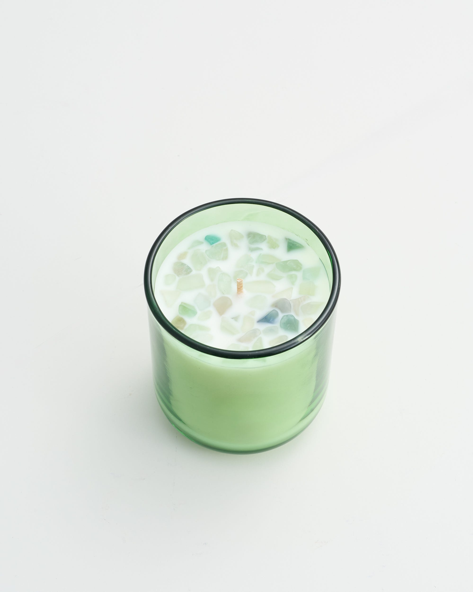 Fluorite Crystal Infused Soy Blend Scented Candle 220g