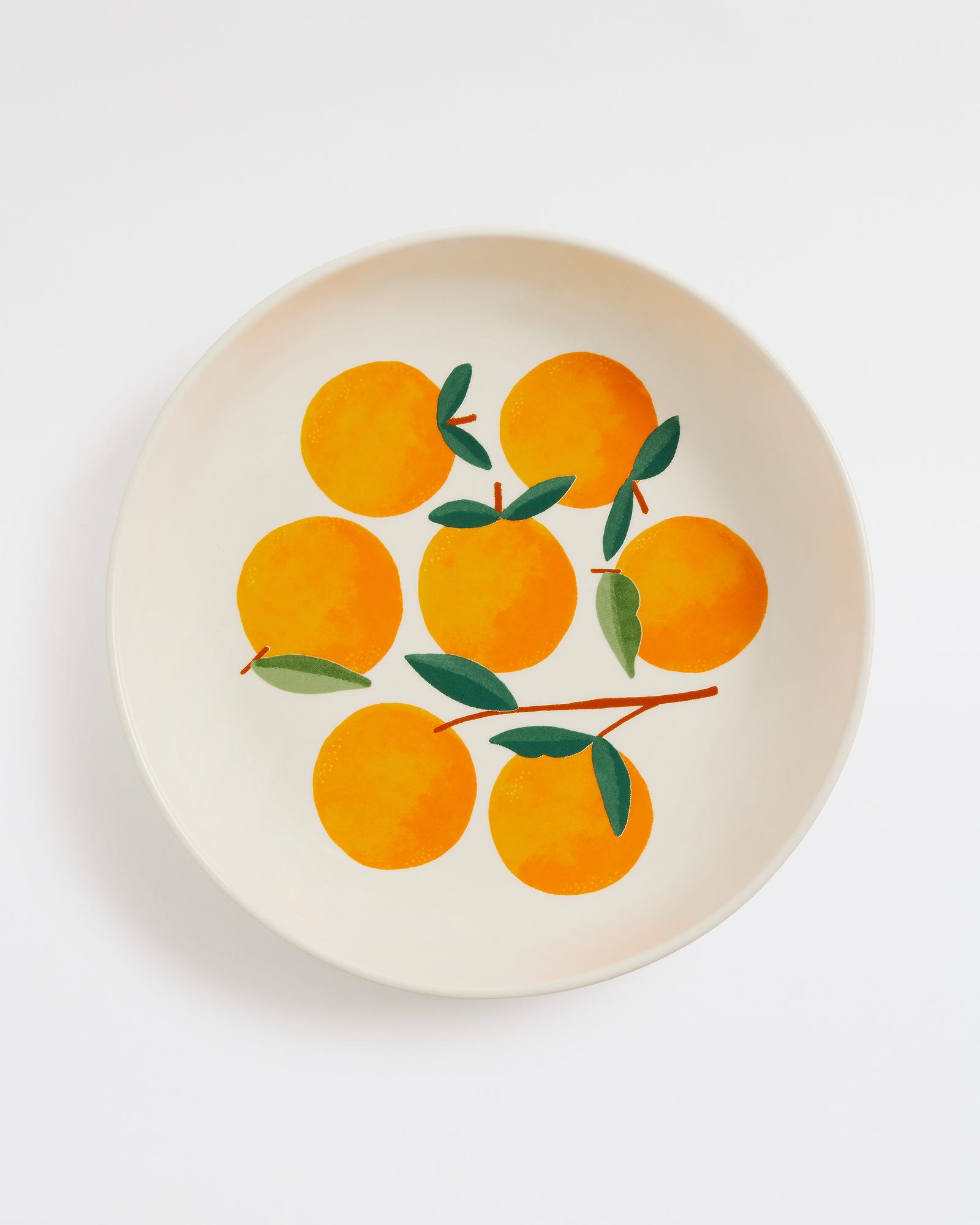 Orange Ceramic Round Platter 30cm
