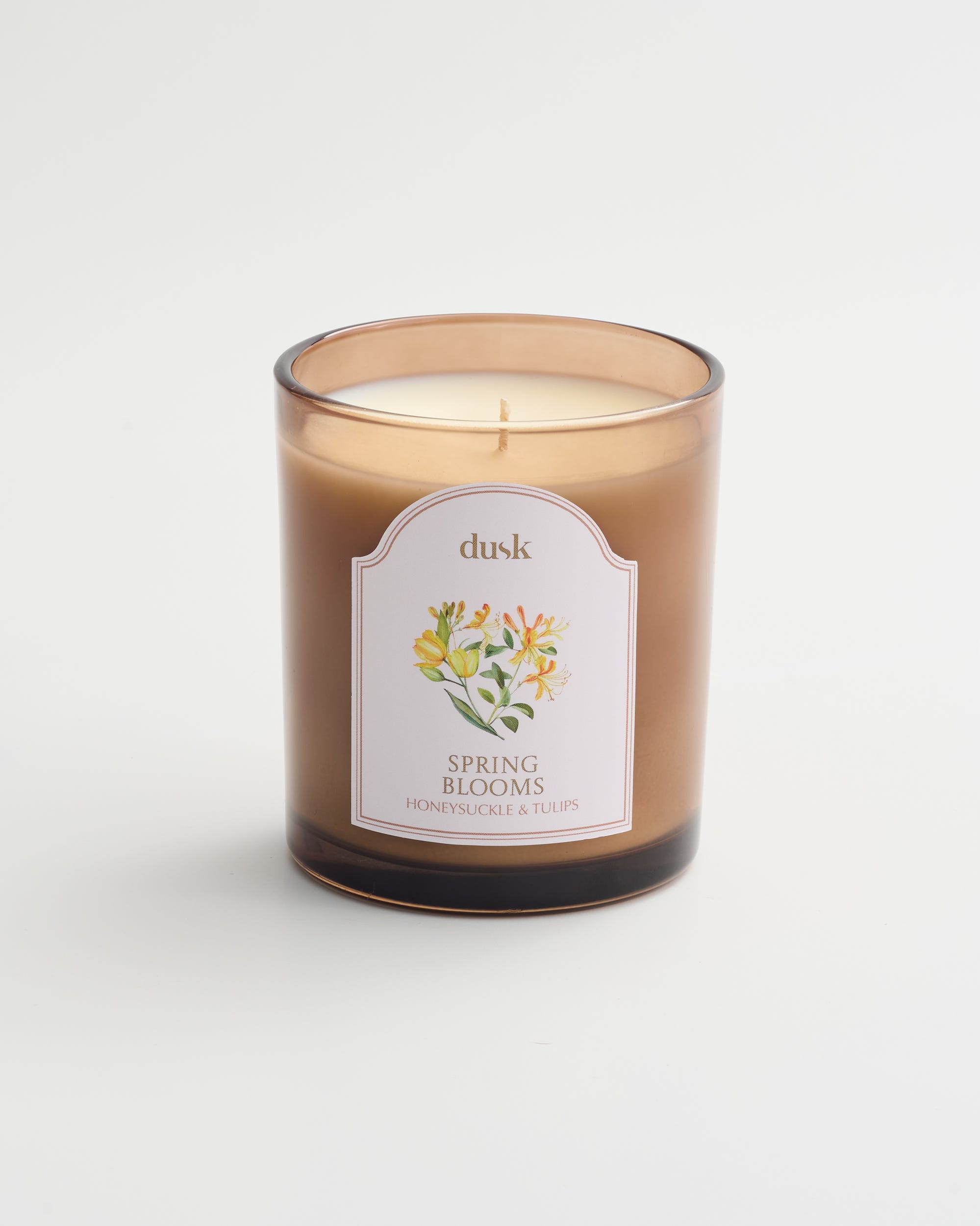 Spring Blooms Amber Glass Candle 300g