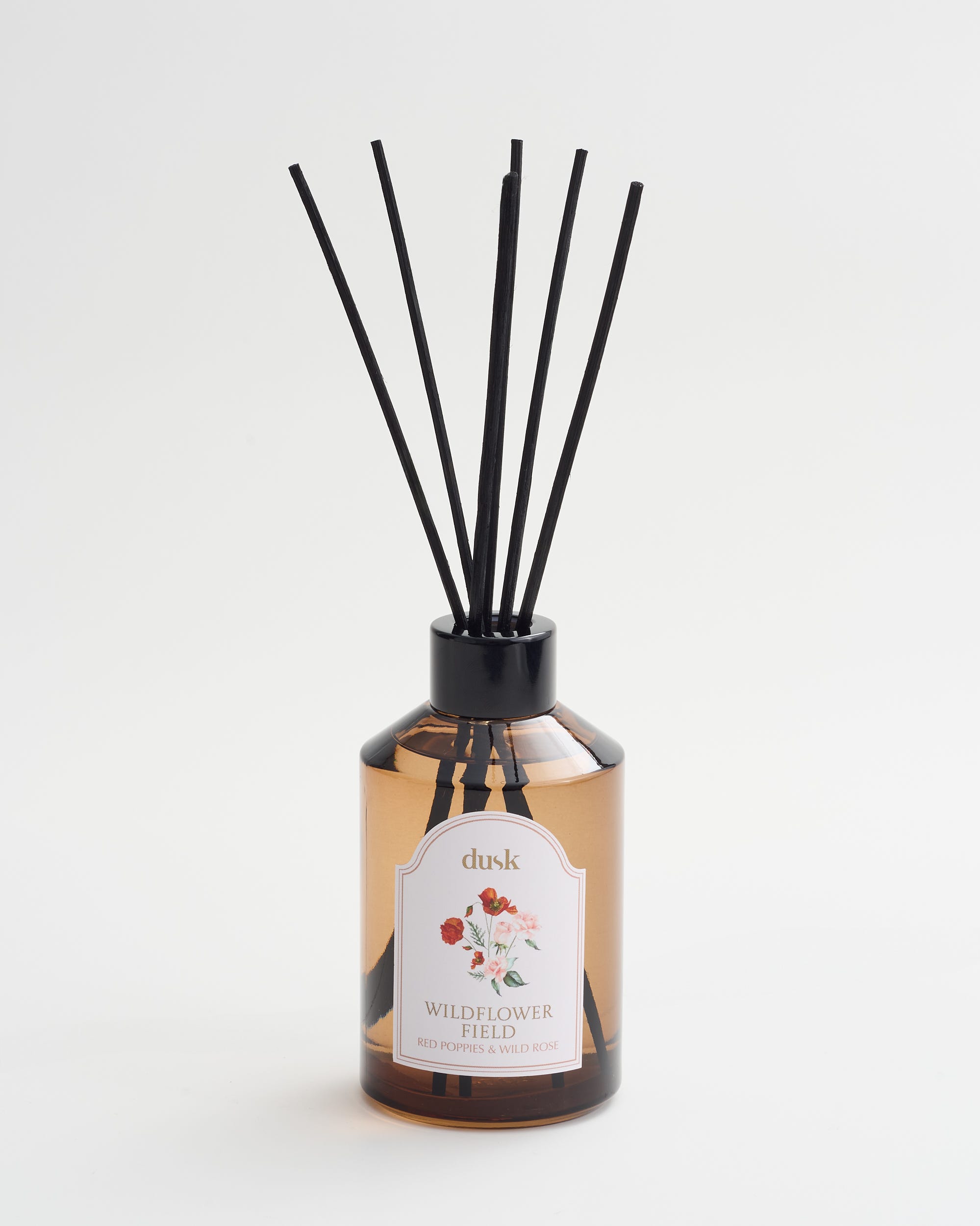 Wildflower Field Amber Glass Reed Diffuser 200mL