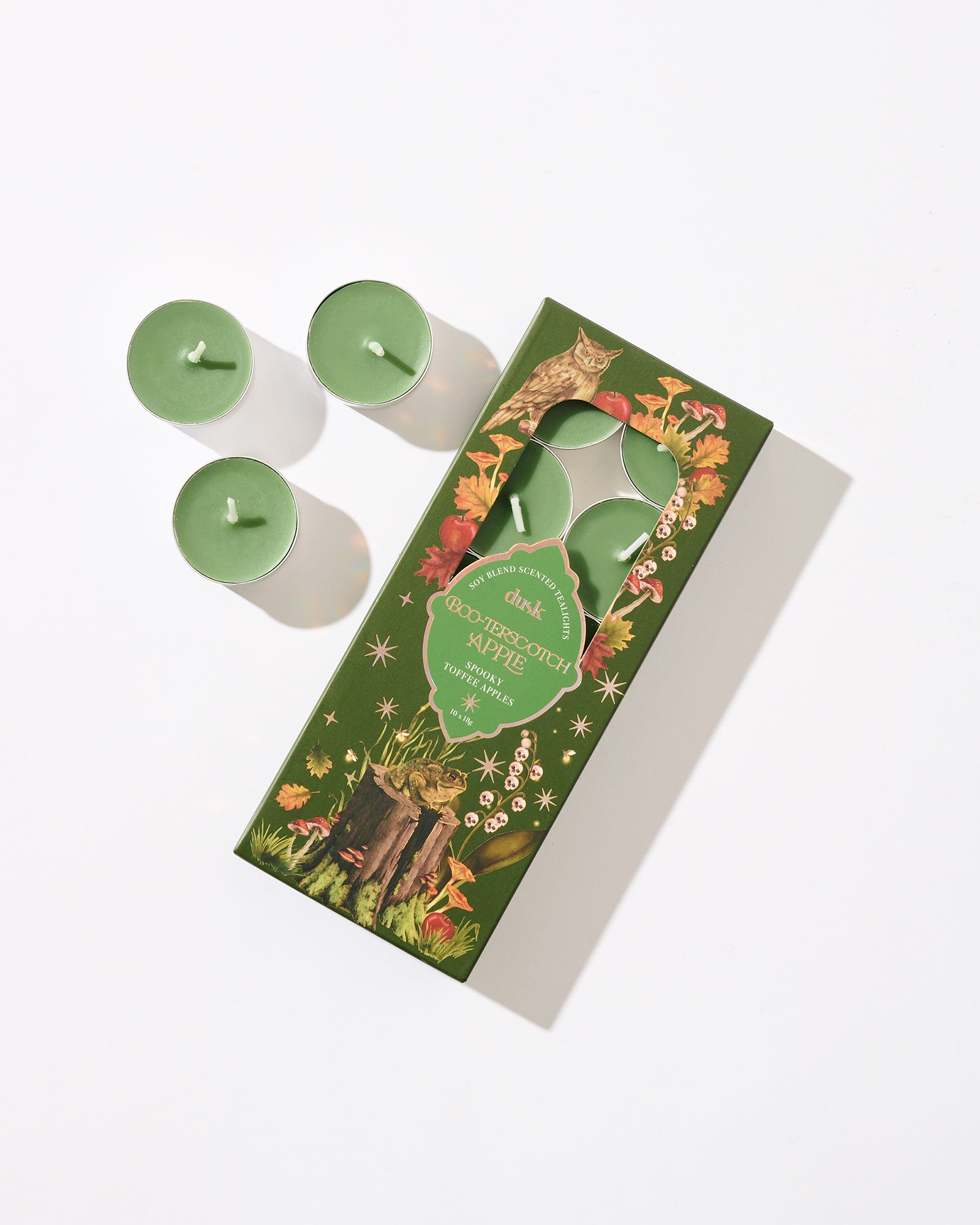 Boo-tterscotch Apple Scented Soy Blend Tealights 10 x 18g