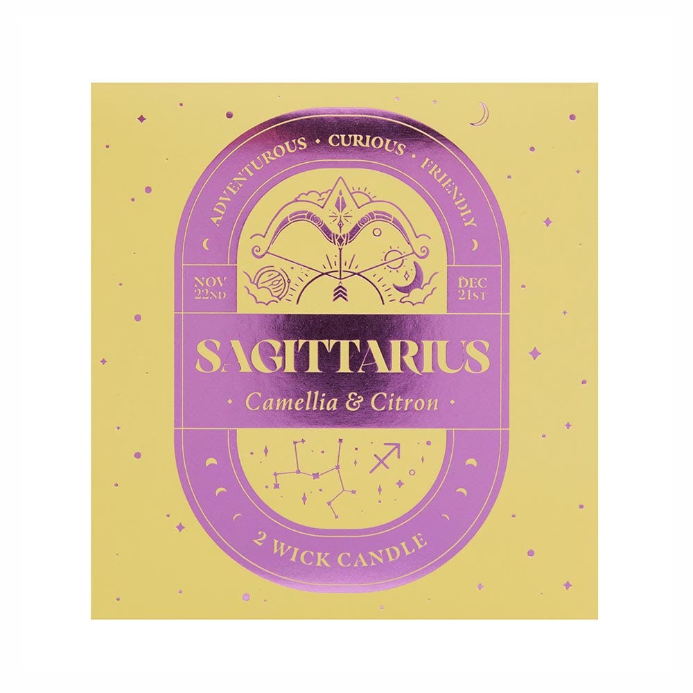 Sagittarius 2 Wick Scented Candle