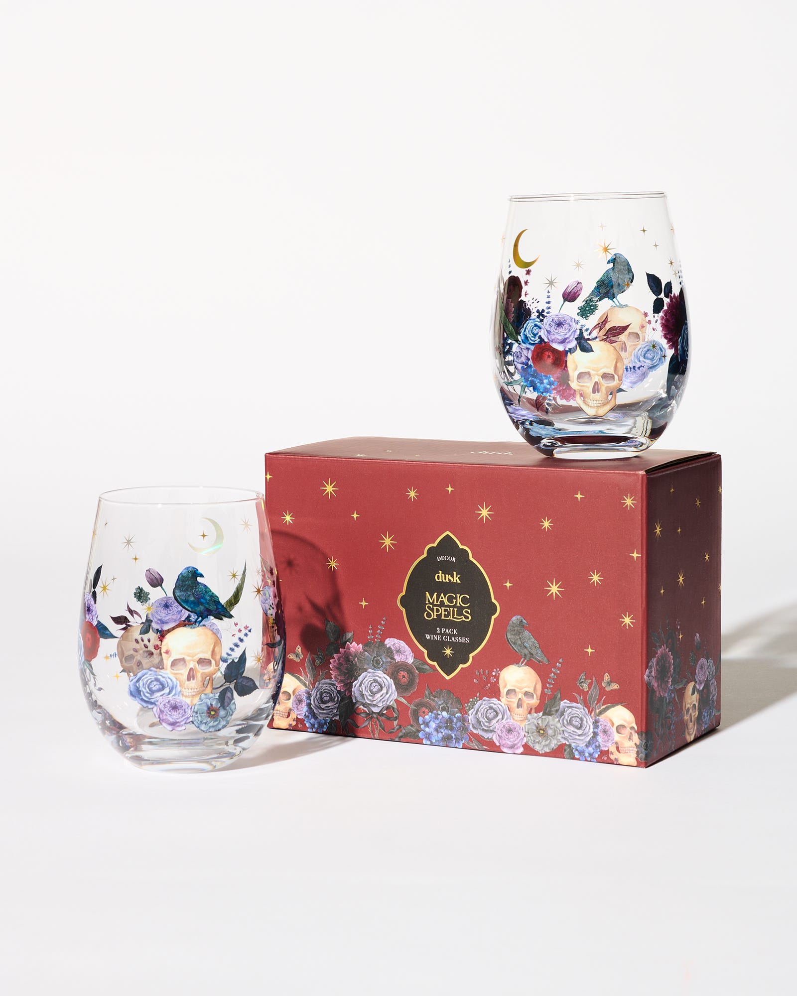 Magic Spells Wine Glasses