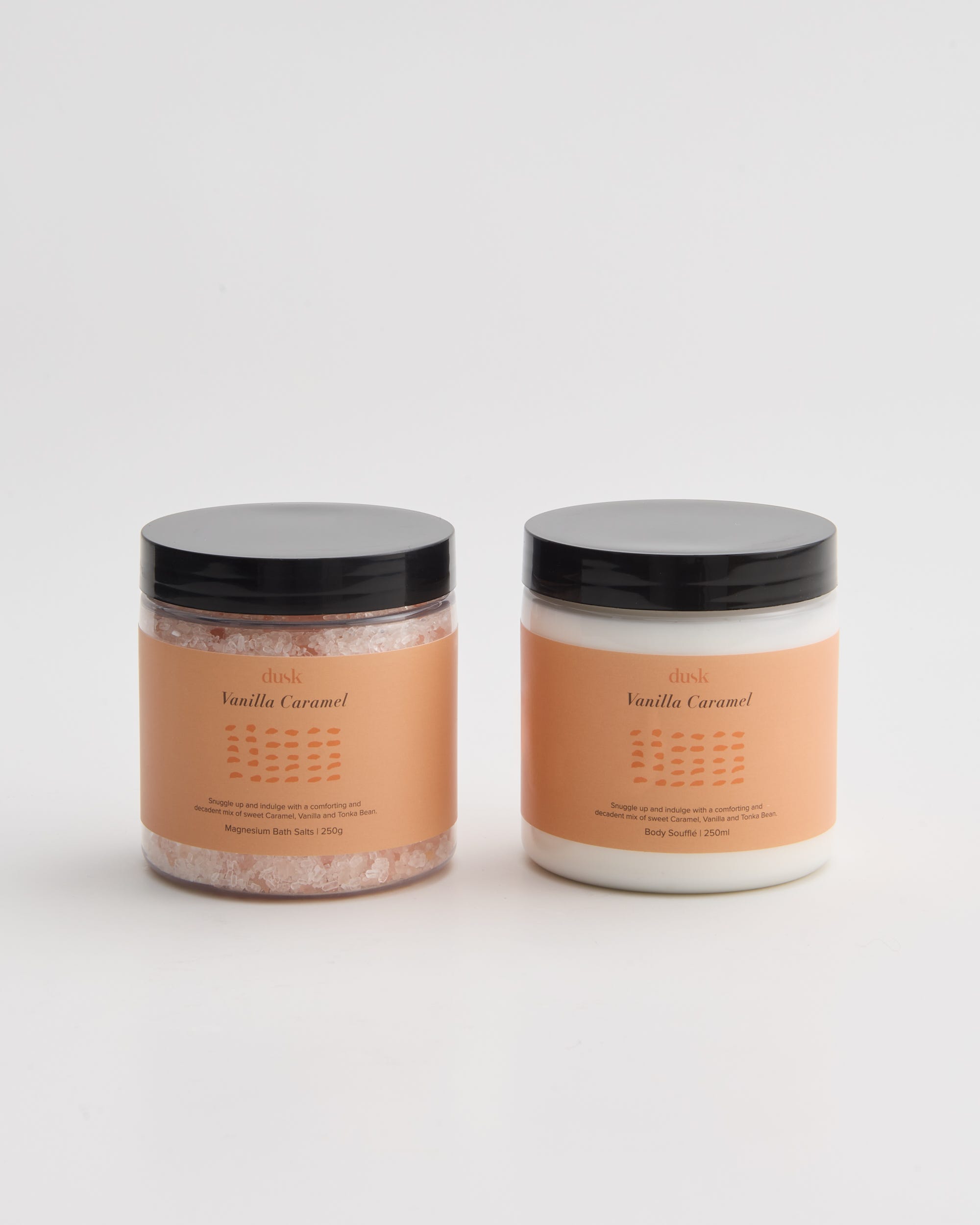 Vanilla Caramel Bath Set Duo