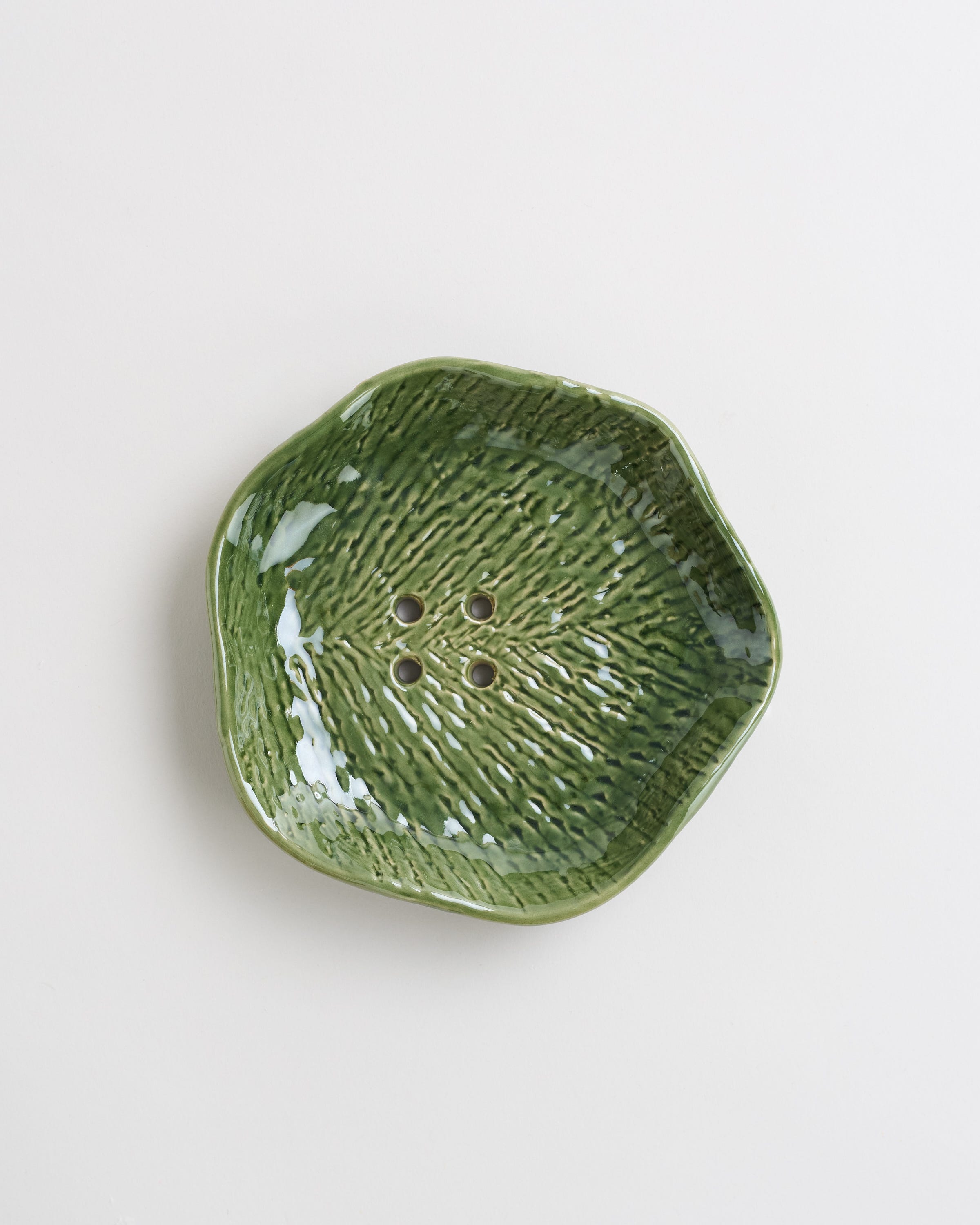 The White Lotus Soap Dish - Green