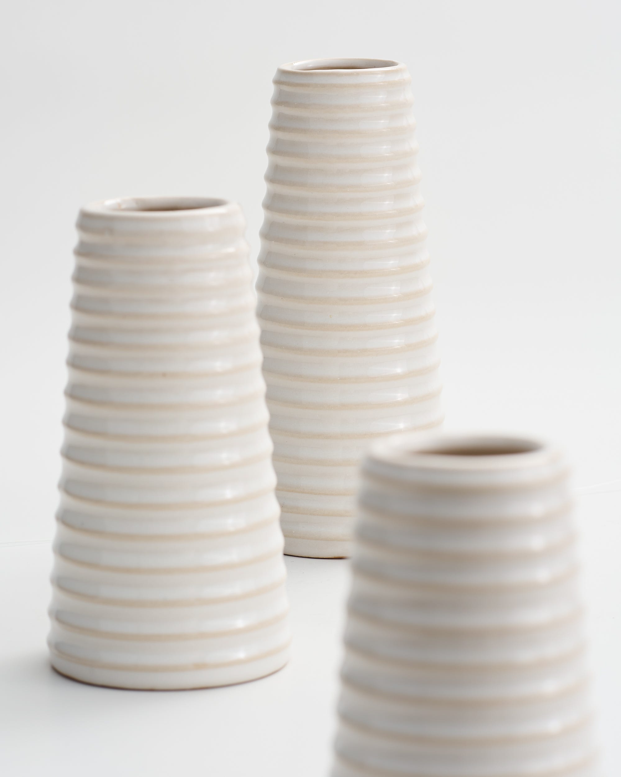 Tea Gardens Ceramic Vases Set Of 3