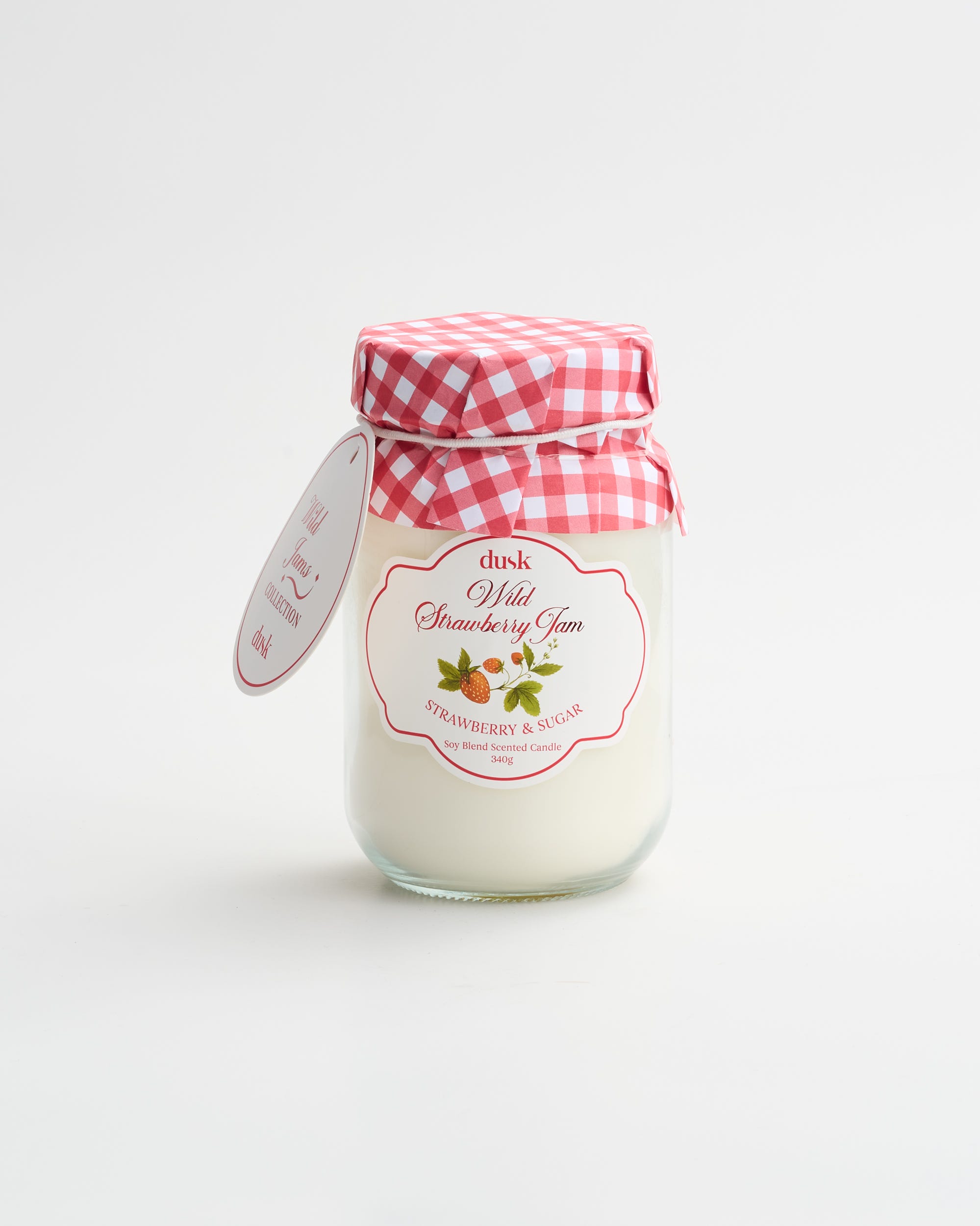Wild Strawberry Jam Jar Candle 340g