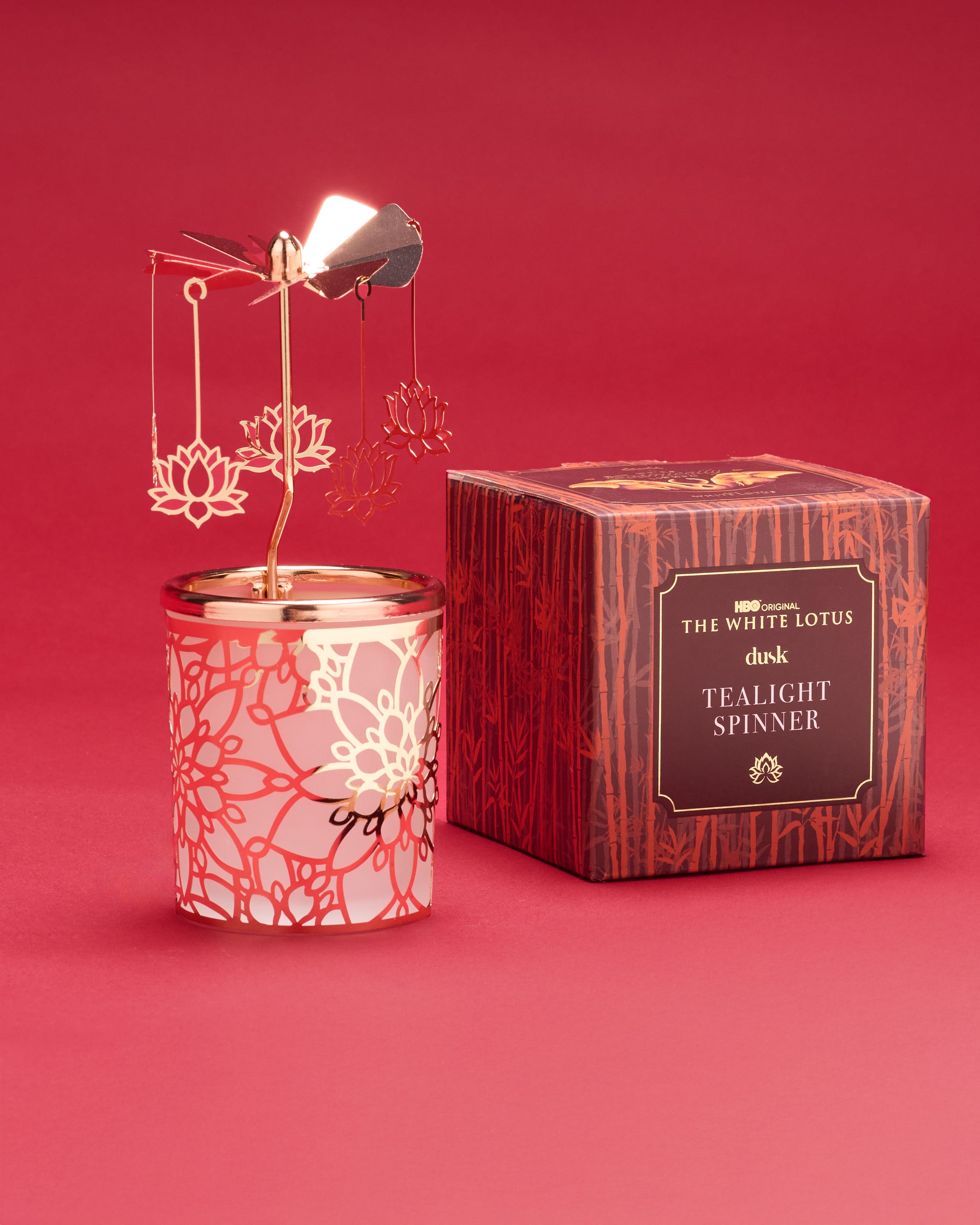 The White Lotus Tealight Spinner