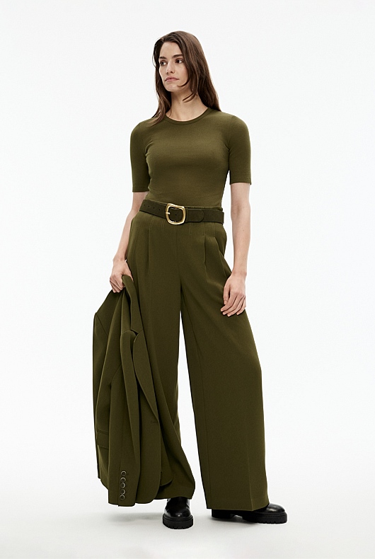 Crew Rib Tee - Jungle