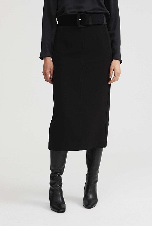 Classic Pencil Skirt - Black