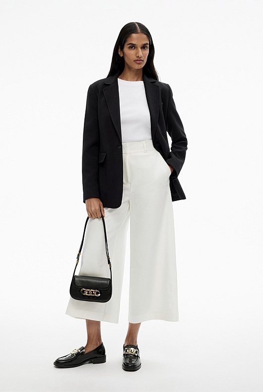 Structured Culotte - Chalk