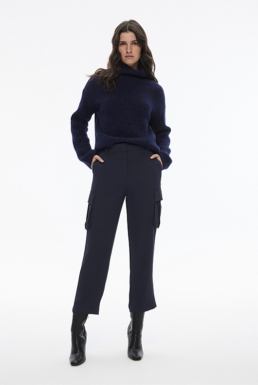 Cargo Straight Leg Pant - Blue Night