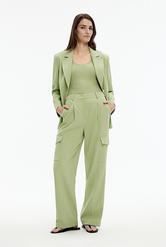 Scoop Neck Knit Tank - Pistachio