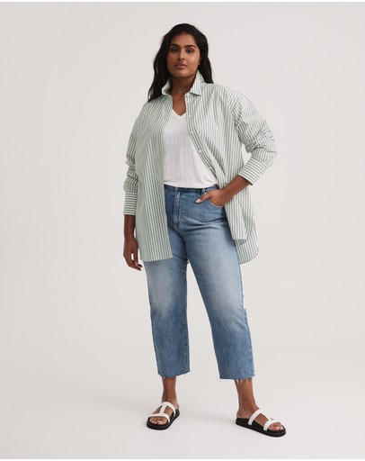 Witchery Stripe Cotton Shirt