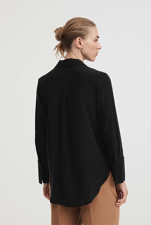 Silk Shirt - Black
