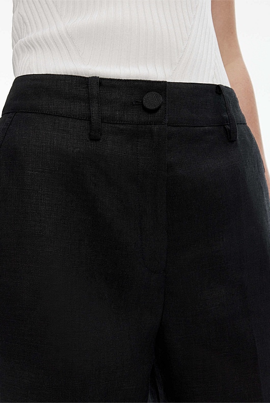 Linen Trouser - Black