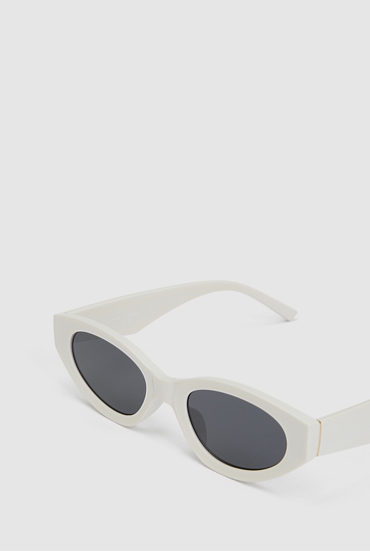 Tatiana Sunglasses - Milk White