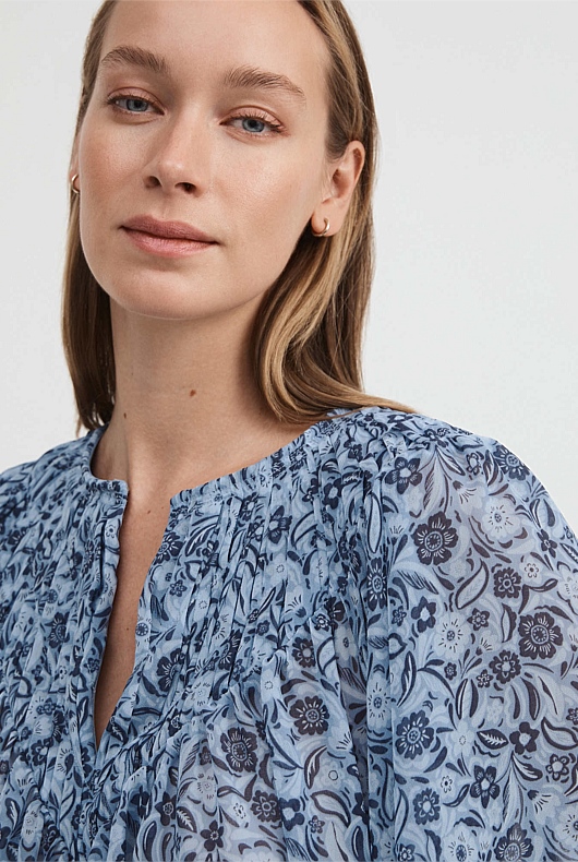 Ditsy Daisy Print Blouse - Airlie