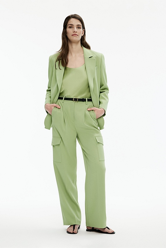 Silk Satin Scoop Camisole - Pistachio