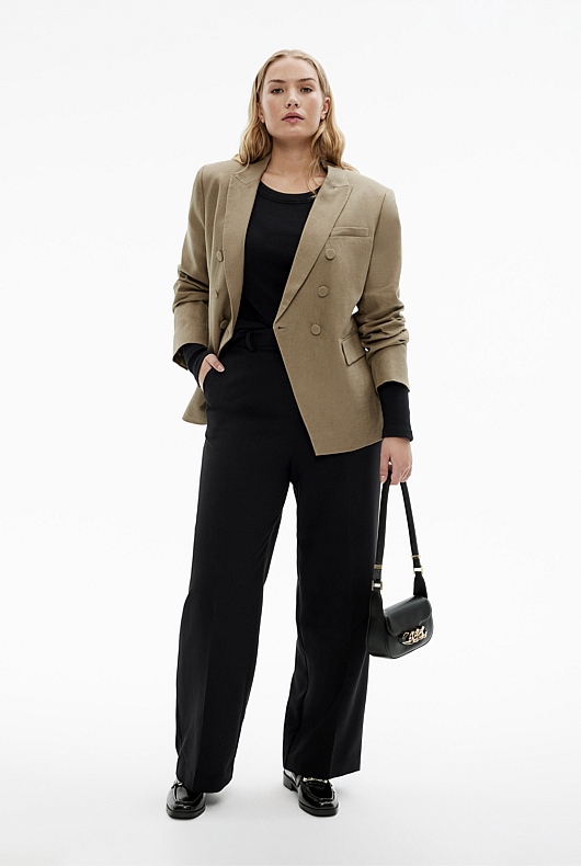 Long Sleeve Rib Top - Black