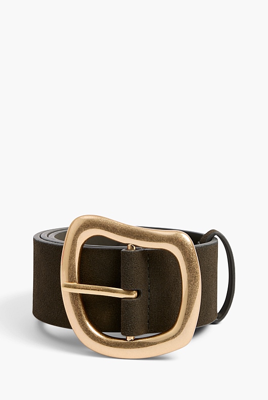 Suede Organic Waist Belt - Jungle