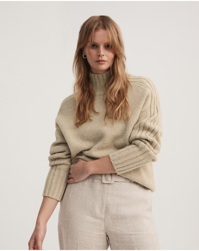 Witchery Rib Sleeve Knit