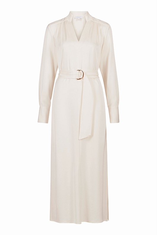 Modern Cuff Midi Dress - Cream