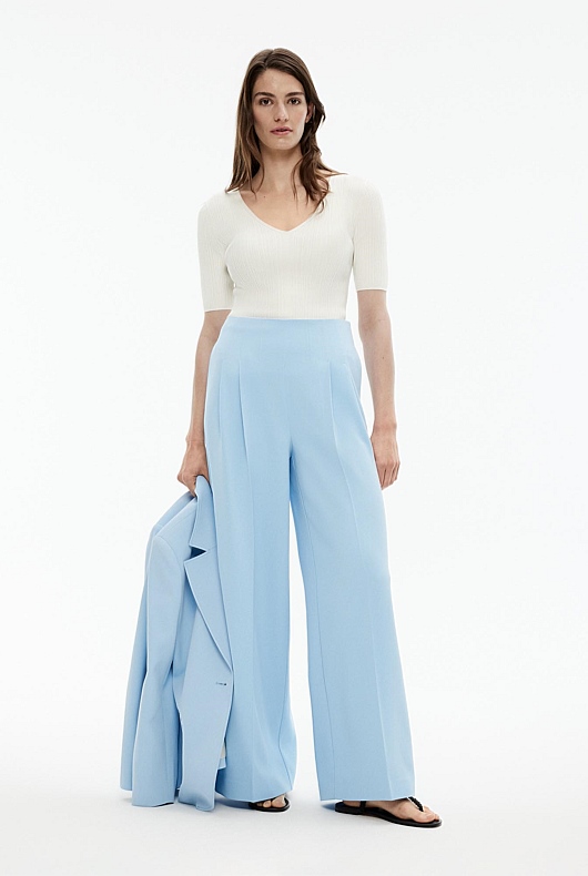 Variegated Rib Knit - Chalk