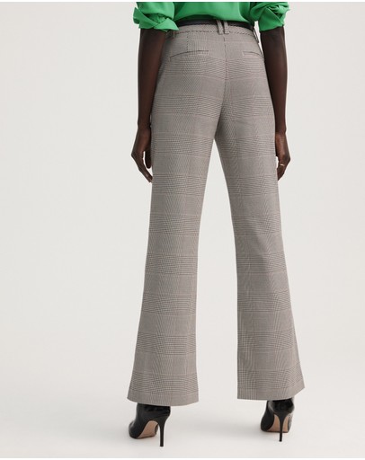 Witchery Check Kick Flare Pant