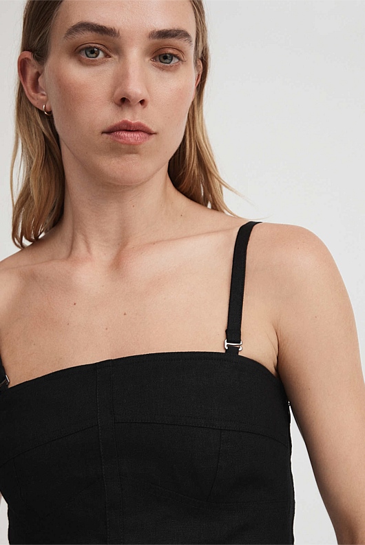 Seam Detail Bodice - Black