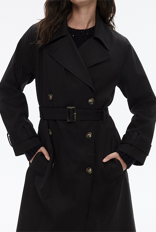 Classic Trench Coat - Black