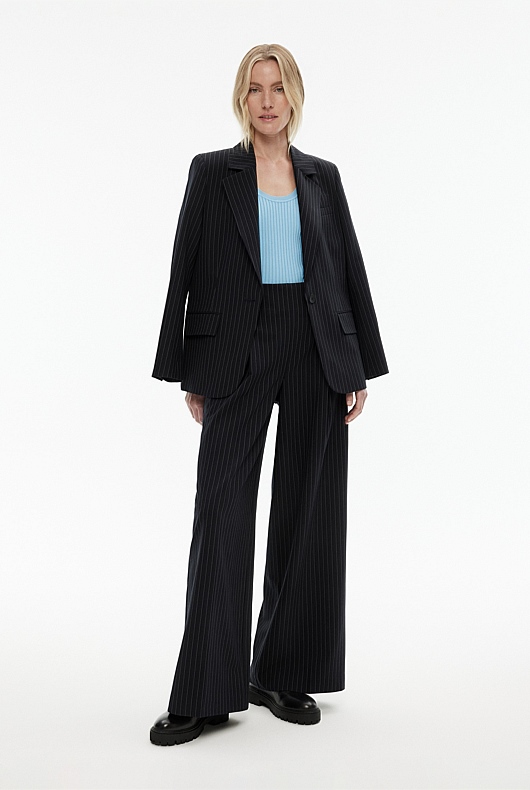 Scoop Neck Knit Tank - Soft Blue