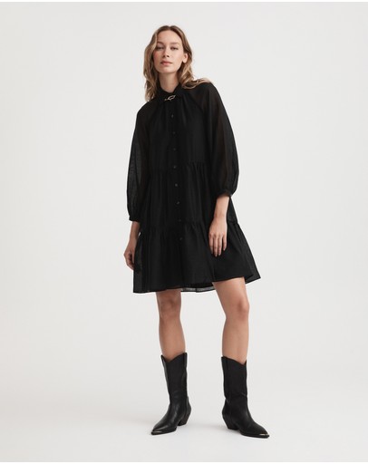 Witchery Tiered Mini Shirt Dress