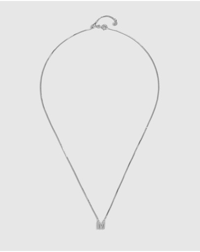 Witchery Sterling Silver Initial Necklace